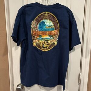 2/$16 Navy men’s/ unisex “Surfside Beach” T-shirt. Sz Large